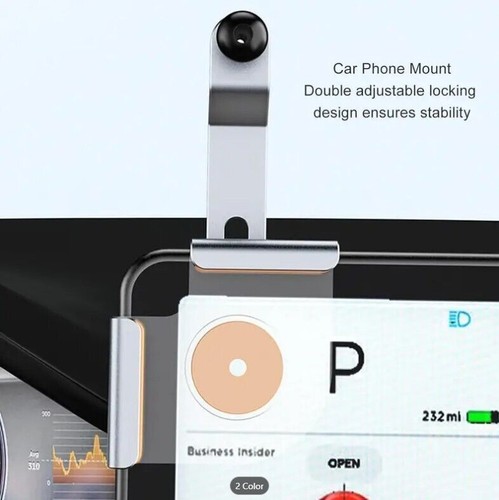 Enhances Screen Use Car Phone Holder , Ideal For Tesla Model 3 and Y Car Electro - Photo 3 sur 12