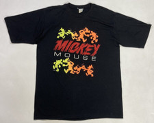 VINTAGE Disney Mickey Mouse Graphic T-shirt Men Large USA 80s Single Stitch
