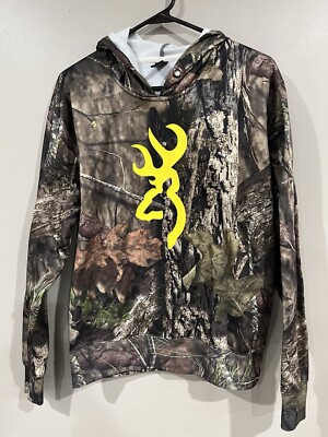 Browning Buckmark Camo Camouflage Hoodie Hooded Sweatshirt