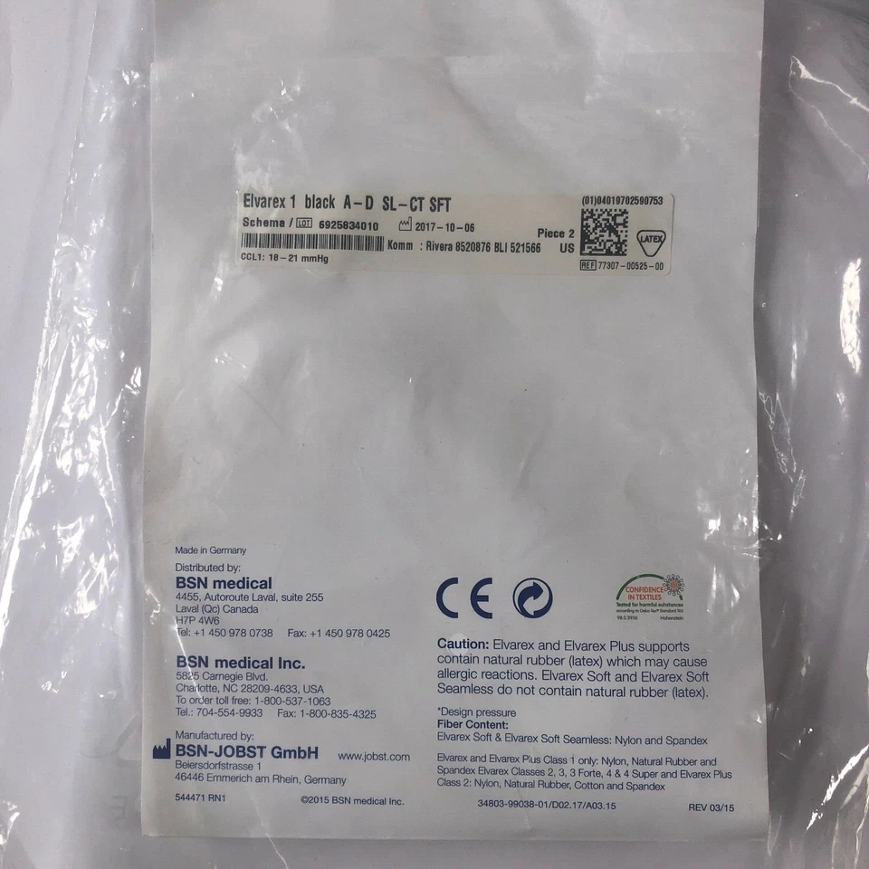 Jobst Elvarex Soft Fit Class 1 18-21mmhg Below Knee Lymphoedema Garment - Image 3 of 4