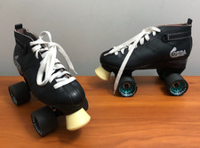 ROLLER DERBY COBRA QUAD SKATES MENS 7 BLACK MODEL U341 RAW SPEED RIPTIDE WHEELS