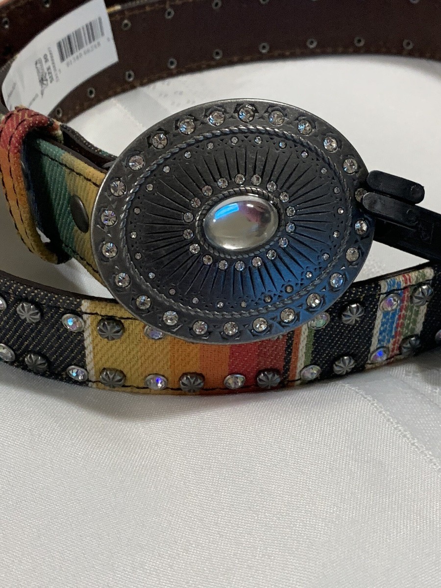 NWT Angel Ranch Western Belt Girls Serape With Rhinestones  display picture 3
