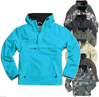 Herren Windbreaker mit Kapuze Hoodie Surplus Regenjacke BMX Skater