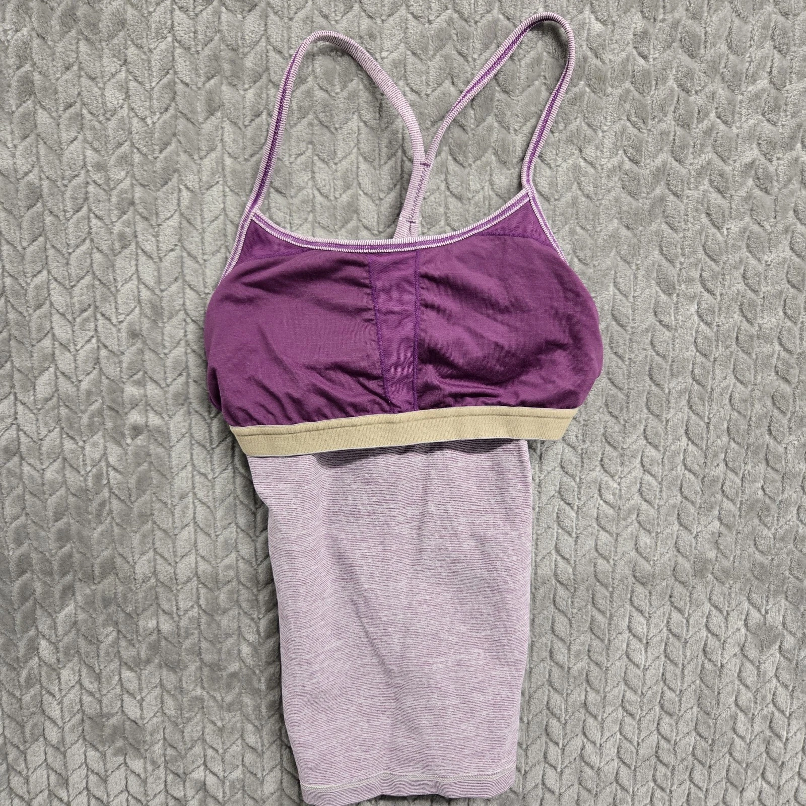 lululemon power y built in bra athletic run tank-top