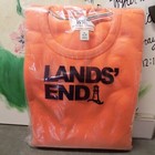 Lands End Serious Sweat Flamingo Orange Sweat Shirt Long Sleeve XL 46-48 NEW