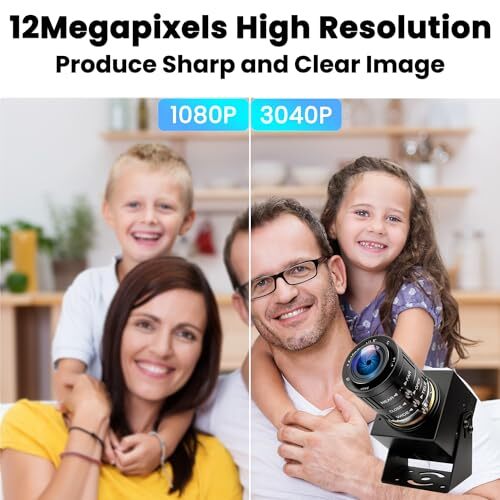 Objectif zoom optique manuel 120 ips USB ELP 4K webcam golf swing 3X 12 mégapixels neuf - Photo 4/9