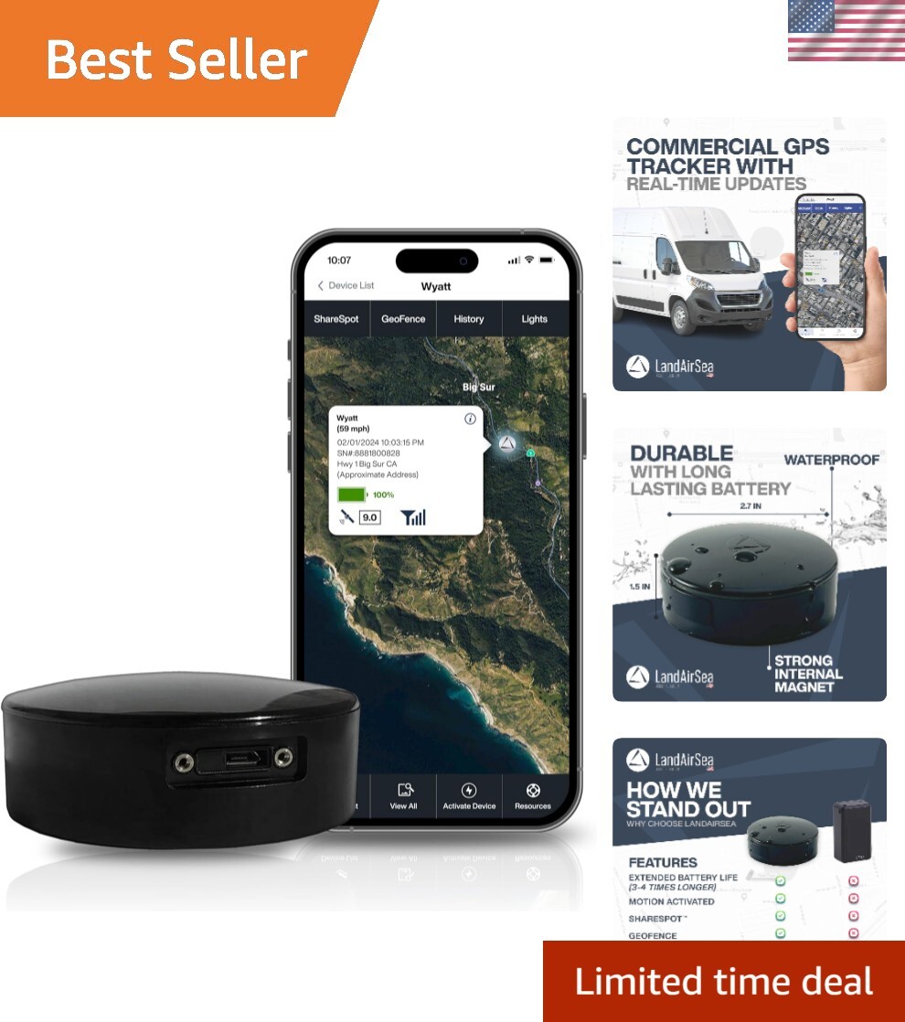 Extended Life Magnetic Waterproof GPS Tracker for Commercial Use