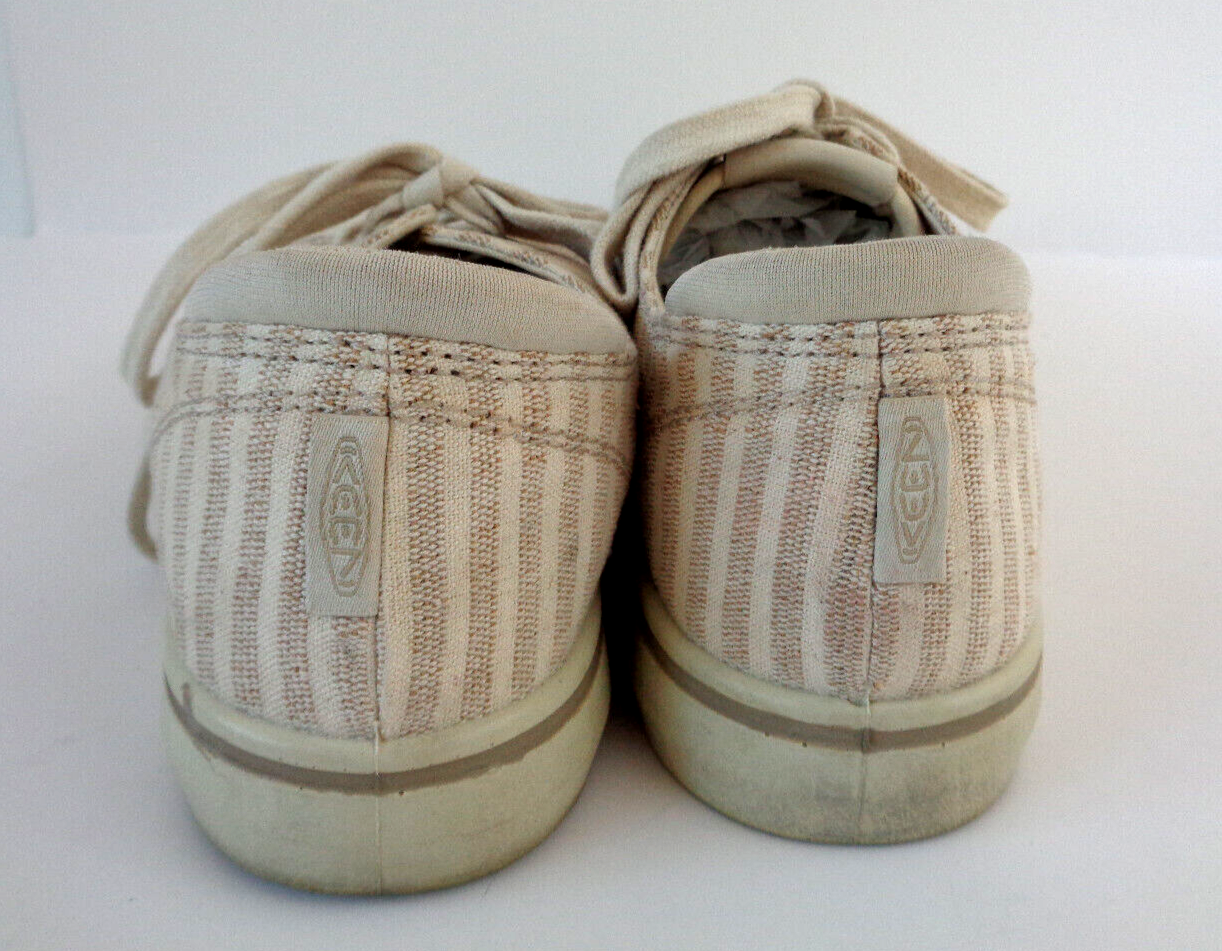 Scarpe da ginnastica Keen Elsa IV marrone avorio a righe da donna US 9M EUR 39 5 in tela