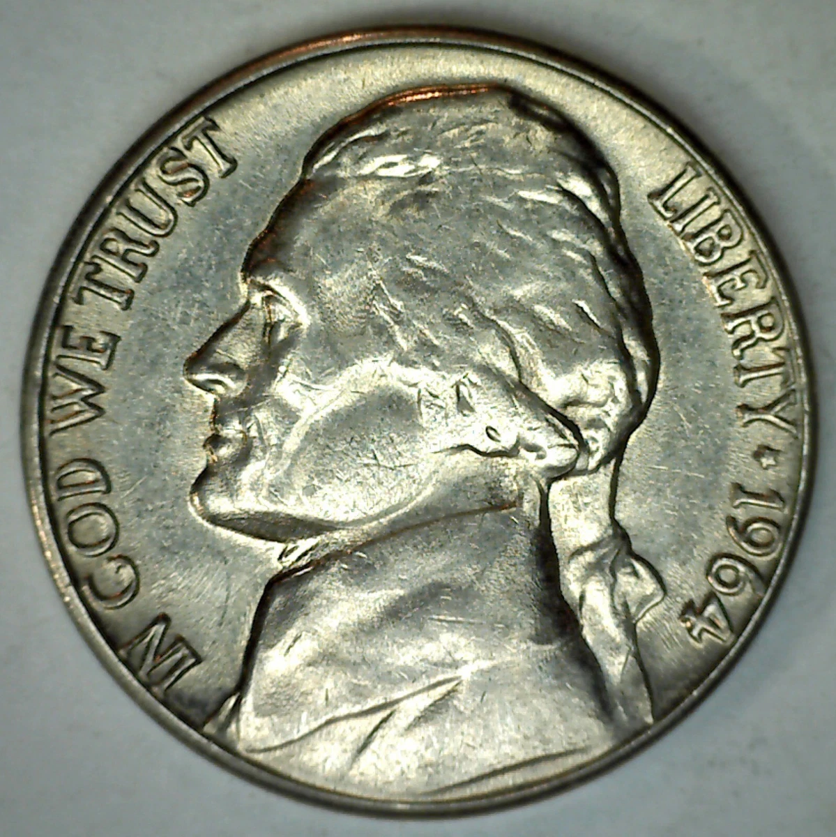 1964 D Jefferson Nickel 5 Cent Brilliant Uncirculated 5c US Coin 