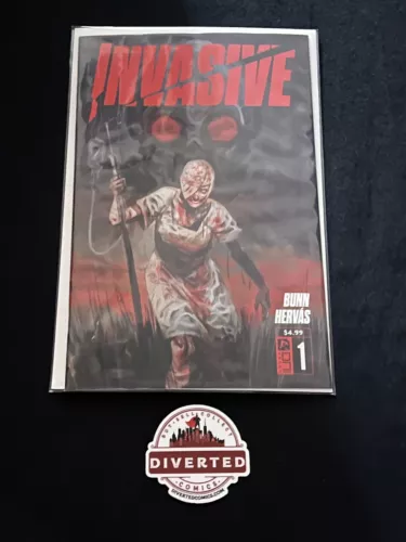 INVASIVE 1 CVR A JESUS HERVAS CULLEN BUNN UNI PRESS COMICS 2023