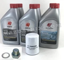 RX7 OIL CHANGE KIT, 20W-50 IDEMITSU OIL + OIL FILTER + PREMIX + PLUG FREE SHIP