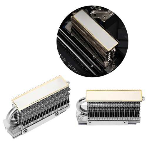 HR-09 2280 PRO Drive SSD Cooler AGHP Heat Pipe Radiator - Photo 2/10