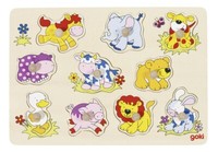 Steckpuzzle Tierkinder Ii Setzpuzzle Einlegepuzzle Holzpuzzle Erstes Puzzle Neu