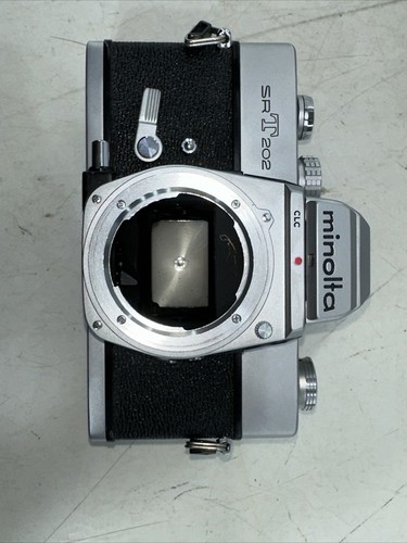 Minolta SRT 202 35mm film camera black Vivitar 80-200 MM Lens - Picture 22 of 24
