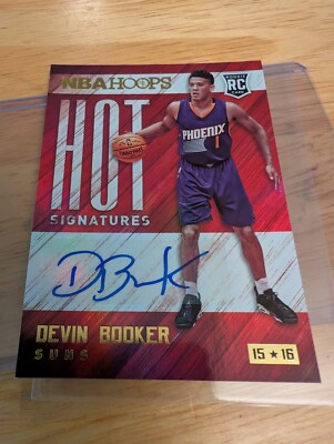 Devin Booker RC auto panini hoops