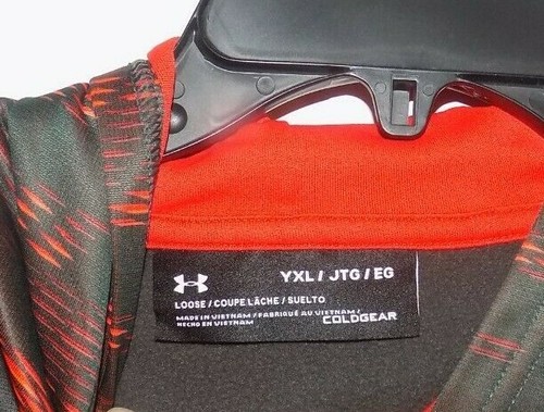 UNDER ARMOUR COLDGEAR YXL Boy's Hoodie Hooded Lined Pull Over Boys Jacket - Picture 3 of 5
