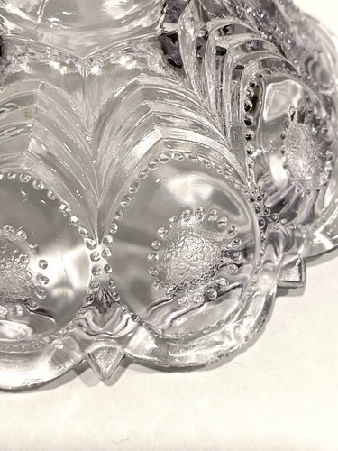 EAPG Glass Sugar Bowl Peacock Feather Georgia Eye 1890s - Picture 7 of 8
