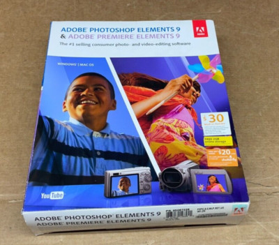Adobe Photoshop Elements 9 & Adobe Premiere Elements 9 for MAC OS w/ Serial Keys