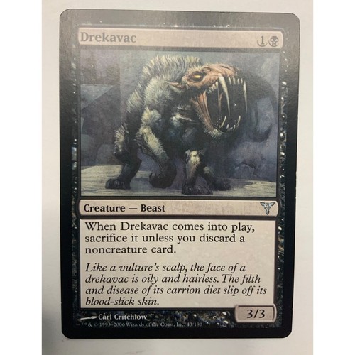 MTG Magic The Gathering Drekavac Creature Beast Card 47/180 Black Dissension