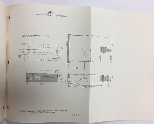 Manual de instalación del sistema automático de entrada/salida de datos King KDE 566 1978 original - Imagen 5 de 7