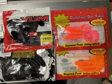 Lot of 4: Reaction Innovations, Yum, & Spike IT Holographic Twister Tails