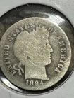 1894-o Barber Dime, Much Better Date, Free Shipping