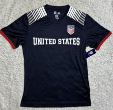 New Adult Mens Official US Soccer Team Shirt Small Navy Jersey Short Sleeve NWT
