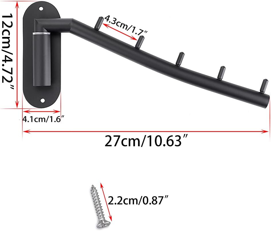Sumnacon Stainless Steel Clothes Hanger Rack-Wall Mount Garment Hook with Swing 