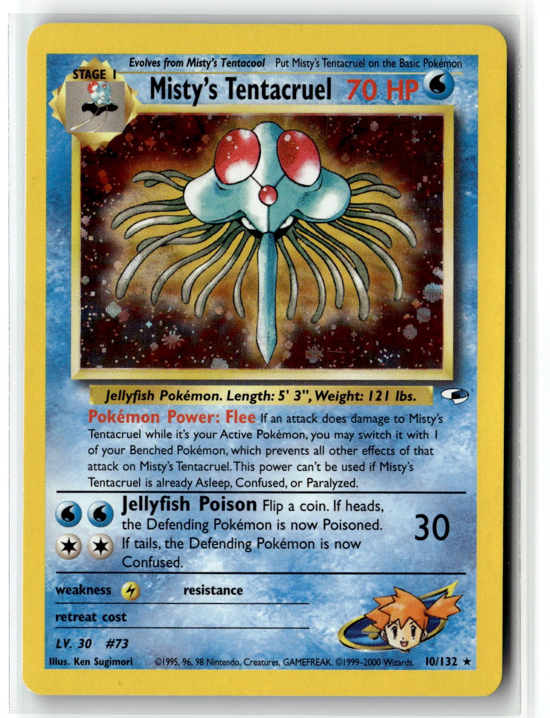 Misty's Tentacruel [G1 - 010/132] Holo Rare Gym Heroes EN NM