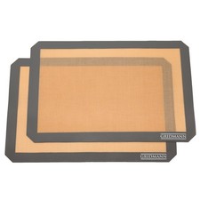 Pro Silicone Baking Mat - Set of 2 Non-Stick Half Sheet (16-1/2" x 11-5/8") F...