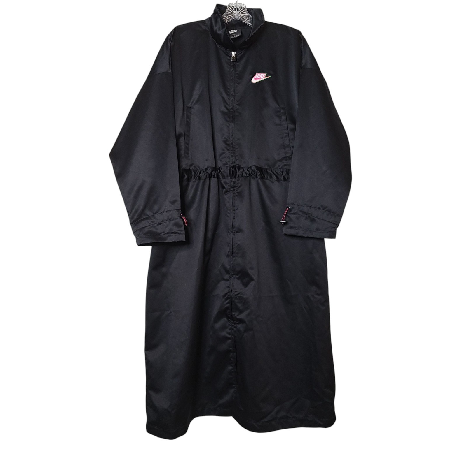 SACAI X NIKE Nike Giacca Lunga Icon Clash Adulto Med Nero CU5974 010 Logo Swoosh Grafica Raso