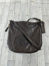 Fossil Womens Brown Leather Soho Crossbody Extensible Zipper Leather Key Boho