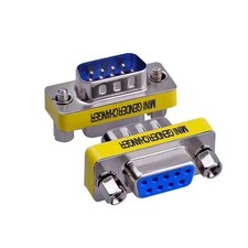 RS232 Serial Cable Gender Changer Adapter DB9 Male to Female 2 Pack