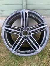 Genuine Audi 19” S Line Peeler Segment Alloy Wheel 8T0601025T Grey #652