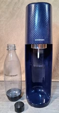 SodaStream Carbonated Beverage Maker Blue + 1x Bottle (CO2 Not Included) TESTED✅