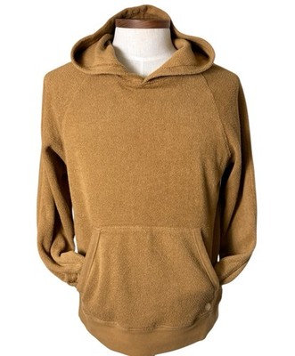 Outerknown Hightide Hoodie Men s Size M Harvest Gold Terrycloth Kangaroo Pocket