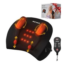 WEYAIS JRZ-1 Heated Kneading Massage Pillow, Remote, Black, Battery/Corded