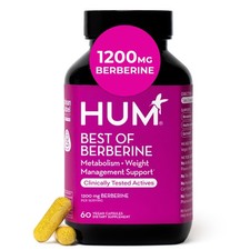 HUM Best of Berberine Supplement 1200mg, Metabolic Wellness, Gut Health, BioPeri