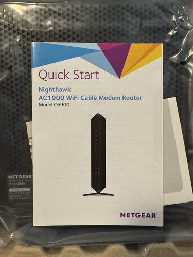 NETGEAR Nighthawk AC1900 C6900 Wi-Fi Cable Modem Router Dual Band Wireless - Picture 6 of 7