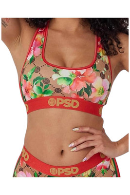 PSD Women's Sports Bra Brown/Lavish Floral