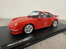 1997 Porsche 911 (993) Carrera RD Red Diecast 1:18 Scale Solido S1810104