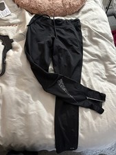 Champion Skinny Leggings Black White, Zip Ankes, Large