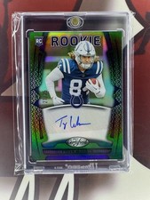 2025 Panini Certified - Rookies Signatures Tyler Warren Mirror Green /25