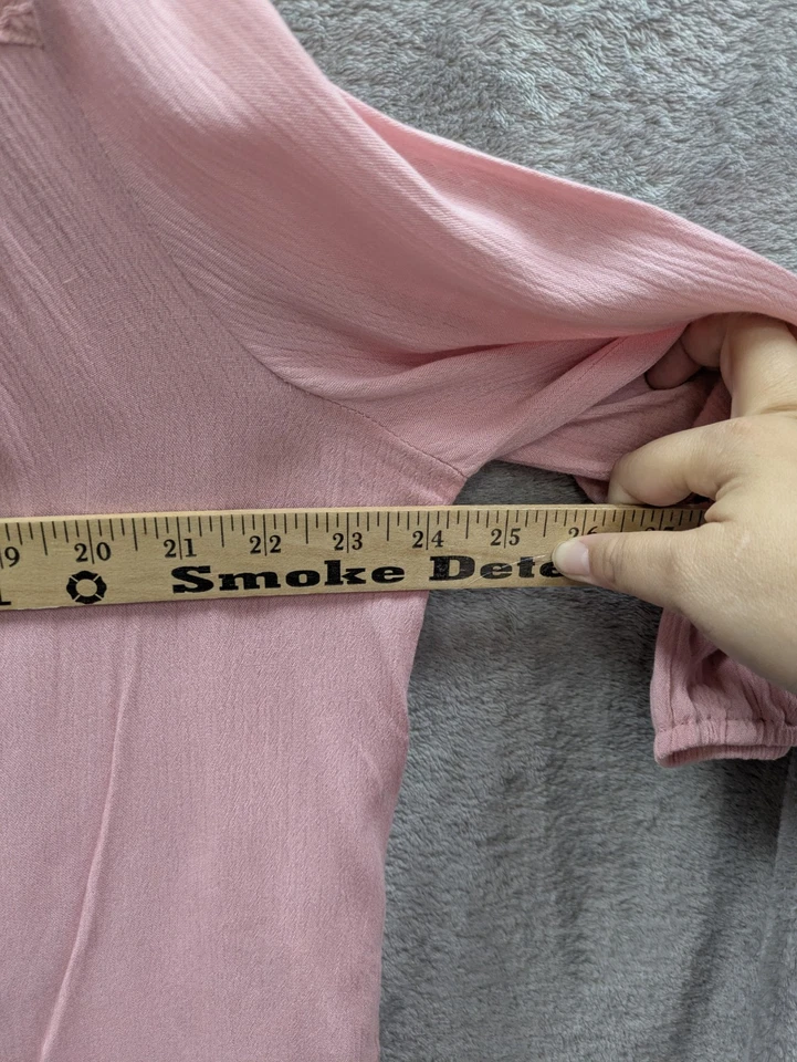 Blusa Campesina Mujer Mediana/Grande Est Encaje Arrugado Bohemia Minimalista Coqueta Foto 4 de 4