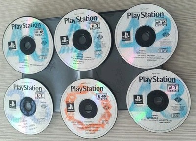 Lot Of 6 PlayStation Magazine Demo Discs Issues: 36, 40, 41, 42, 43 & Special 50
