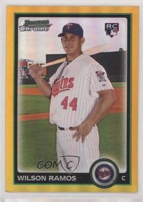 2010 Bowman Chrome Gold Refractor 33/50 Wilson Ramos #209 Rookie RC 4l3