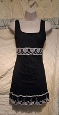 Vintage, French Curve, Little Black Dress- Med