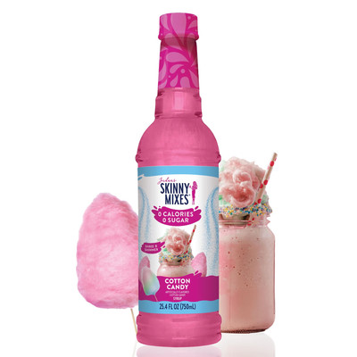 Jordan's Skinny Mixes Sugar Free Syrup, Cotton Candy Flavor, Fruit Flavored W...