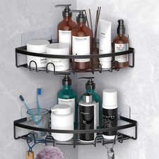 Corner Shower Caddy, 2 Pack Adhesive Bathroom Shower Corner Organizer Shelf, ...