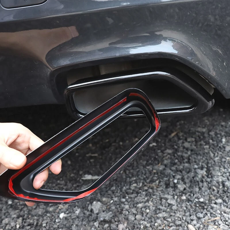 Puntas de tubo de escape de acero negro M para BMW Serie 5 G30 G31 530i 540i 530d Foto 3 de 4